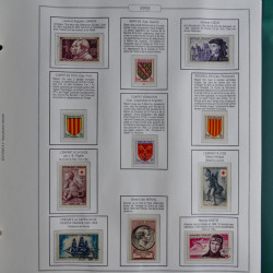 Collection timbres de France 1853-1956 neufs et oblitérés en album AV.