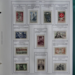 Collection timbres de France 1853-1956 neufs et oblitérés en album AV.