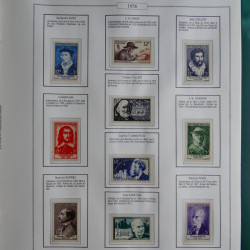 Collection timbres de France 1853-1956 neufs et oblitérés en album AV.