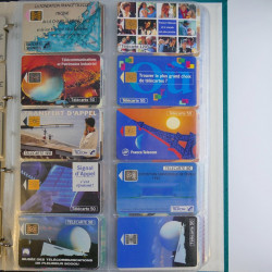 Collection cartes téléphoniques de France neufs en album.