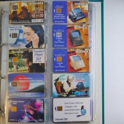 Collection cartes téléphoniques de France neufs en album.