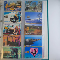 Collection cartes téléphoniques de France neufs en album.