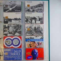 Collection cartes téléphoniques de France neufs en album.