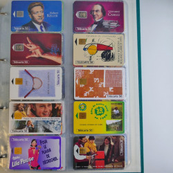 Collection cartes téléphoniques de France neufs en album.