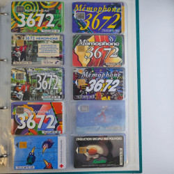 Collection cartes téléphoniques de France neufs en album.
