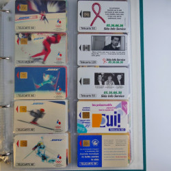 Collection cartes téléphoniques de France neufs en album.