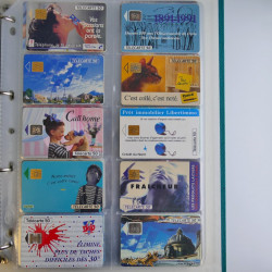 Collection cartes téléphoniques de France neufs en album.