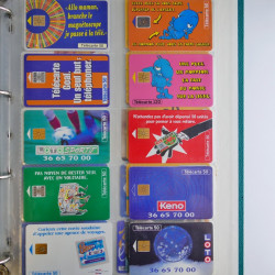 Collection cartes téléphoniques de France neufs en album.