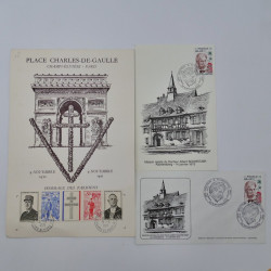 Vrac philatélique de timbres du monde en un carton.