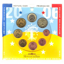 Coffret série monnaies euro France 2006 BU - Monnaie de Paris.