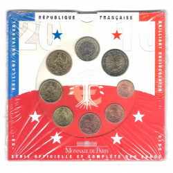 Coffret série monnaies euro France 2010 BU - Monnaie de Paris.