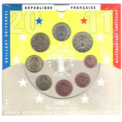 Coffret série monnaies euro France 2011 BU - Monnaie de Paris.