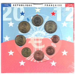 Coffret série monnaies euro France 2012 BU - Monnaie de Paris.