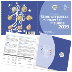 Coffret série monnaies euro France 2019 BU - Monnaie de Paris.