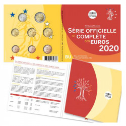 Coffret série monnaies euro France 2020 BU - Monnaie de Paris.