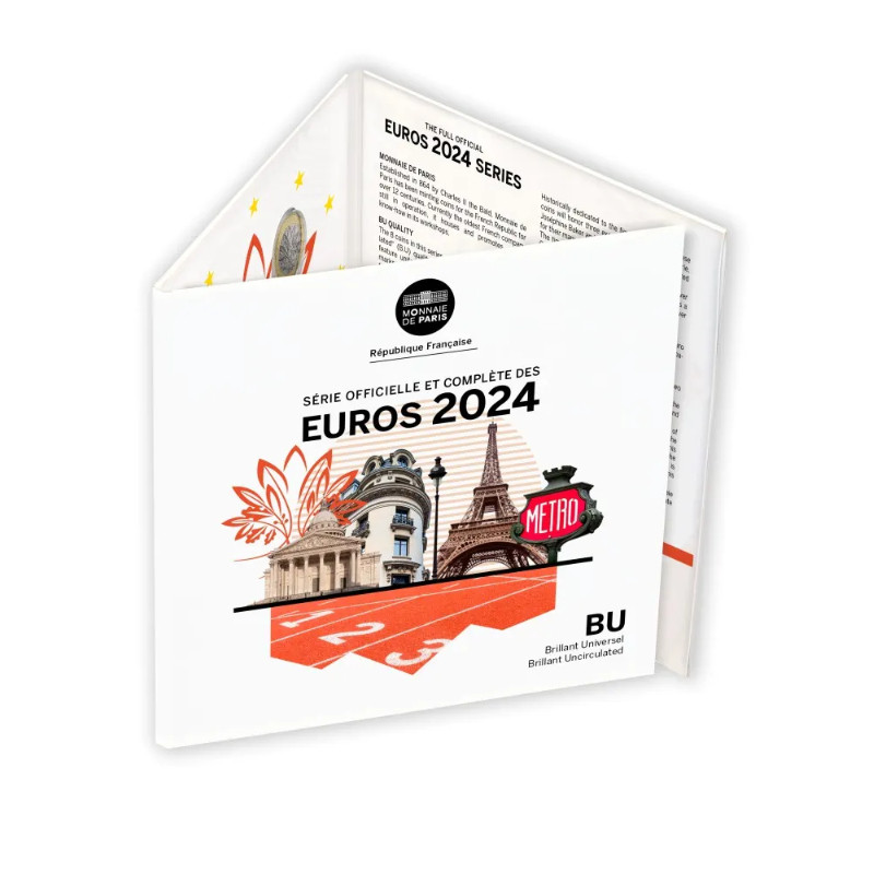 Coffret série monnaies euro France 2024 BU - Monnaie de Paris.