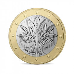 Quadriptyque 1 et 2 euro France 2021-2022 BU Coincard - Nouvelle face nationale.