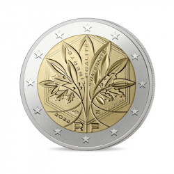 Quadriptyque 1 et 2 euro France 2021-2022 BU Coincard - Nouvelle face nationale.