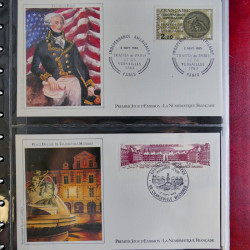 Vrac philatélique de timbres du monde en un carton.