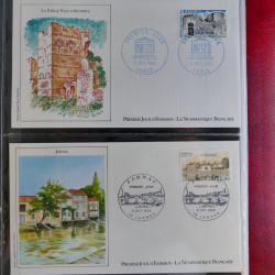 Vrac philatélique de timbres du monde en un carton.
