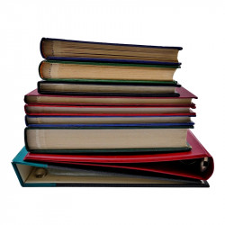 Lot de classeurs, albums d'occasion pour collectionneur.