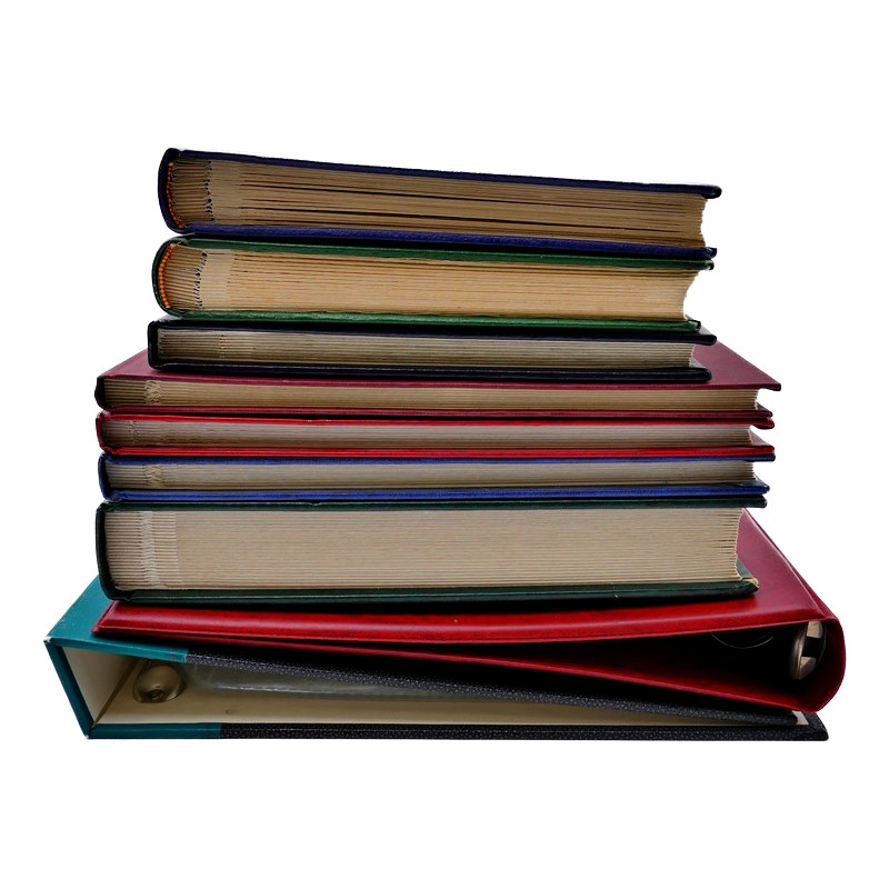 Lot de classeurs, albums d'occasion pour collectionneur.