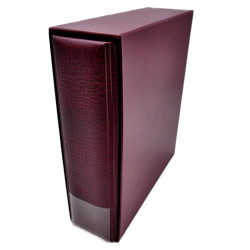 Album Multi Collect Lindner garni de 9 feuilles transparentes.