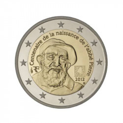 2 euros commémorative coincard BU France 2012 - Abbé Pierre.