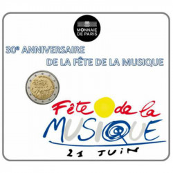 2 euros commémorative coincard BU France 2011 - Fête de la musique.