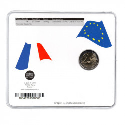 2 euros commémorative coincard BU France 2013 - Pierre de Coubertin.