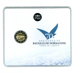 2 euros commémorative coincard BU France 2014 D-DAY.