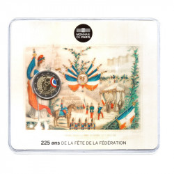 2 euros commémorative coincard BU France 2015 - Fête de la Fédération.