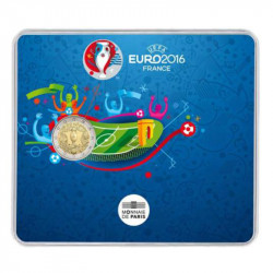 2 euros commémorative coincard BU France - UEFA 2016.