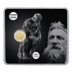 2 euros commémorative coincard BU France 2017 - Auguste Rodin.