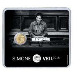 2 euros commémorative coincard BU France 2018 - Simone Veil.