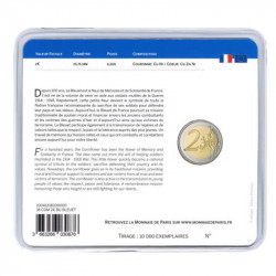 2 euros commémorative coincard BU France 2018 - Le Bleuet.