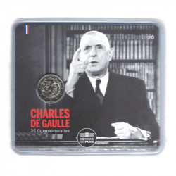 2 euros commémorative coincard BU France 2020 - Charles de Gaulle.