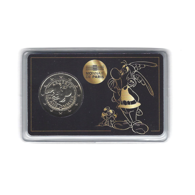 2 euros commémorative coincard BU France 2019 - Astérix et Idefix.