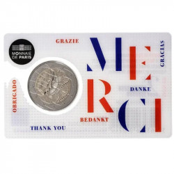 2 euros commémorative coincard BU France 2020 - Recherche médicale, Merci.