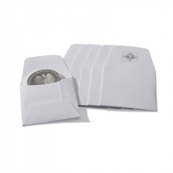 Pochettes numismatiques en papier pour pièces de monnaie 46mm.