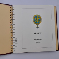 Album Lindner avec feuilles préimprimées France 1990-1995.
