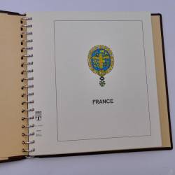 Album Lindner avec feuilles préimprimées France 1984-1989.