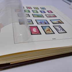 Album Lindner avec feuilles préimprimées France 1996-1999.