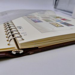 Album Lindner avec feuilles préimprimées France 1996-1999.