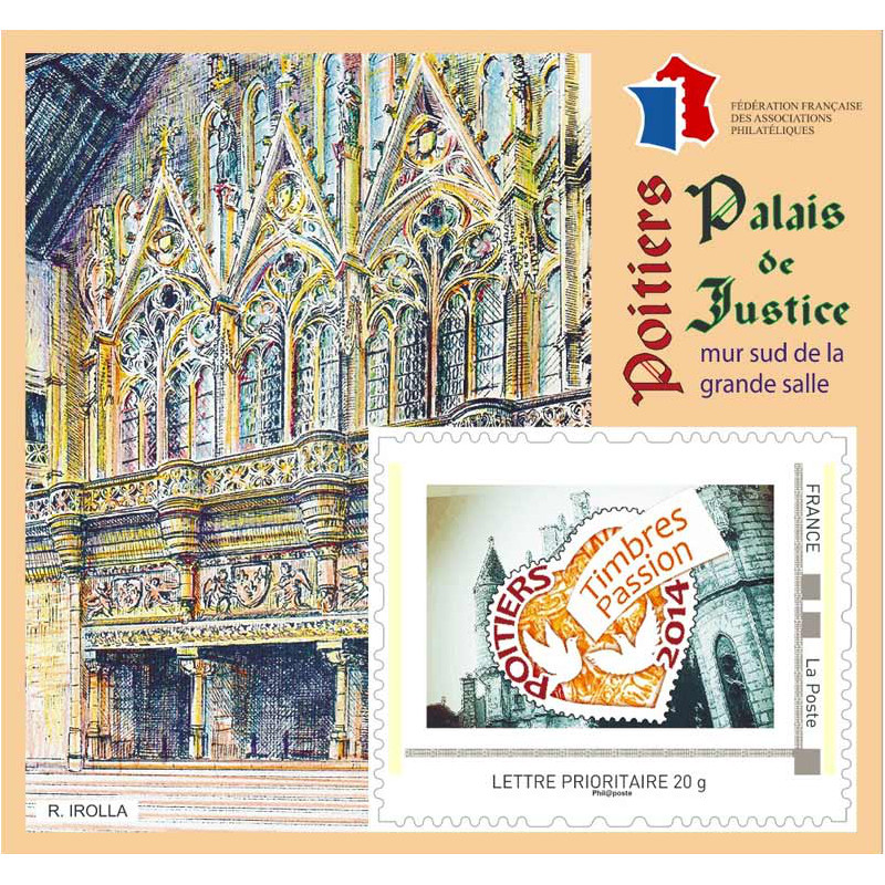 Bloc FFAP N°8 Palais de justice de Poitiers autoadhésif.
