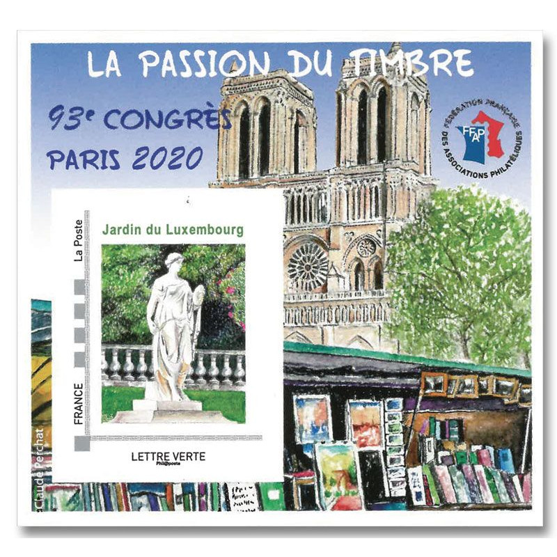 Bloc FFAP N°17 Notre-Dame de Paris autoadhésif.