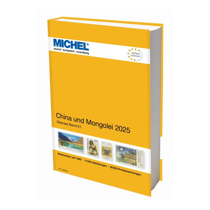 Catalogue de cotation Michel timbres de Chine 2025.