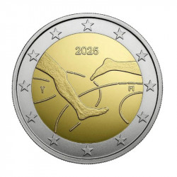 2 euros commémorative Finlande 2025 coincard BU - Match d’athlétisme.