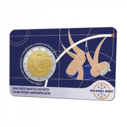 2 euros commémorative Finlande 2025 coincard BU - Match d’athlétisme.