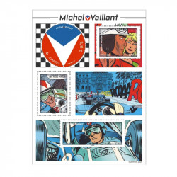Feuillet de 4 timbres Michel Vaillant neuf**.